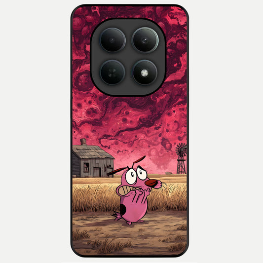  Courage Under Sky Glass Case For Poco M8 Pro back cover – full design glossy printed glass finish