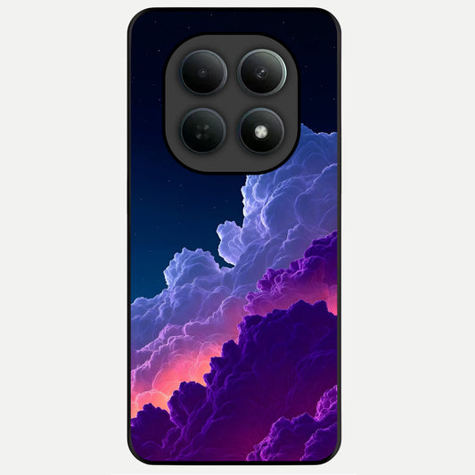  Dreamy Cloud Skies Glass Case For Poco M8 Pro back cover – full design glossy printed glass finish