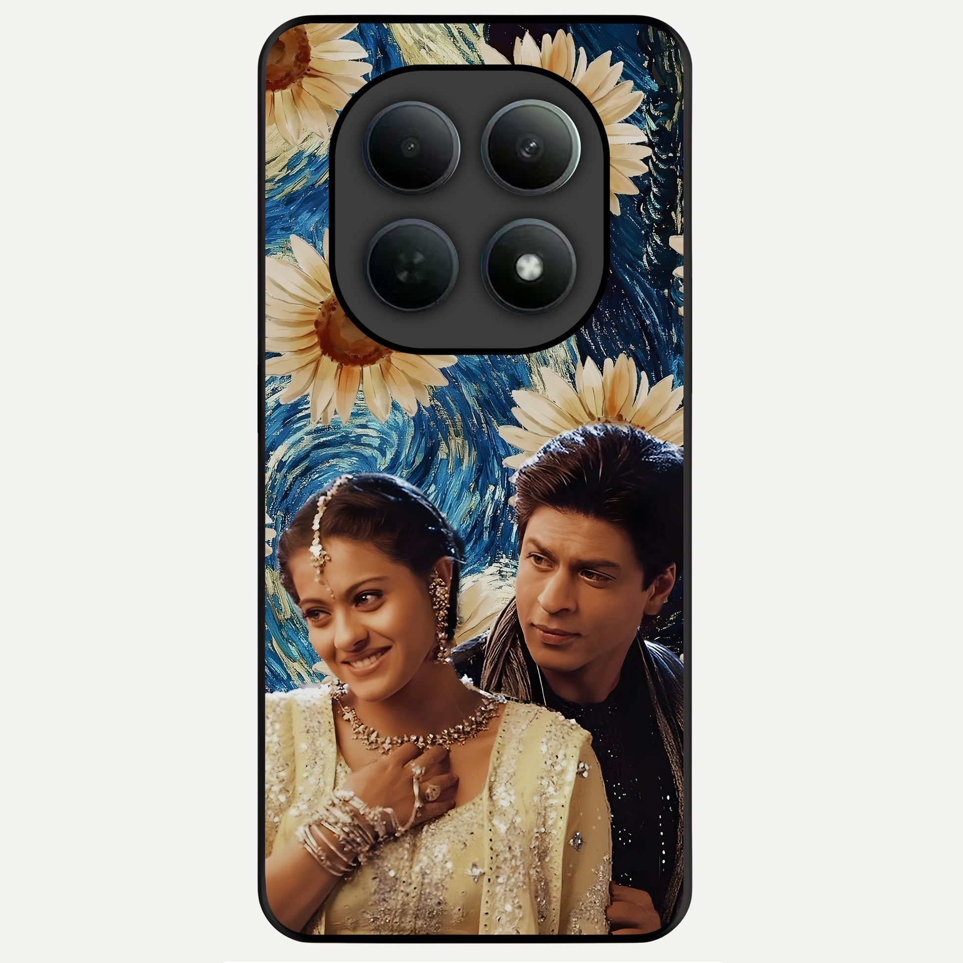  Eternal Love Story Glass Case For Poco M8 Pro back cover – full design glossy printed glass finish