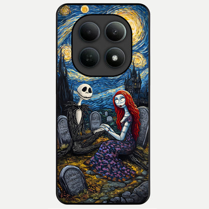  Eternal Night Love Glass Case For Poco M8 Pro back cover – full design glossy printed glass finish