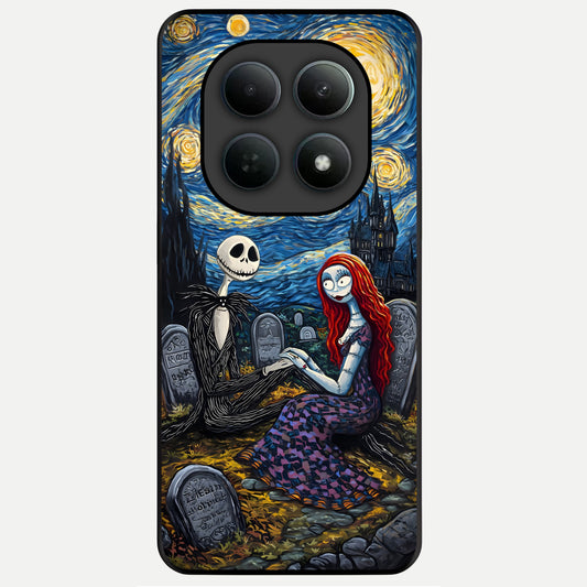  Eternal Night Love Glass Case For Poco M8 Pro back cover – full design glossy printed glass finish
