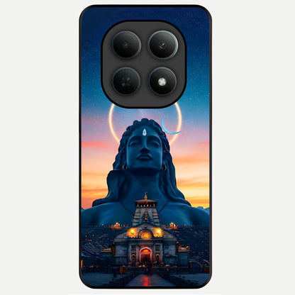  Eternal Shiva Aura Glass Case For Poco M8 Pro back cover – full design glossy printed glass finish