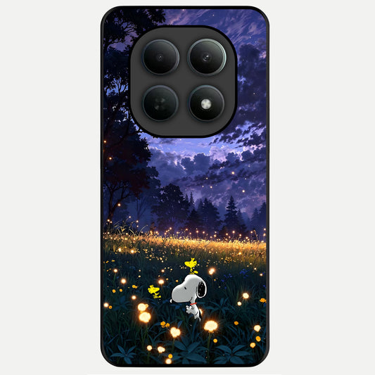 Firefly Meadow Magic Glass Case For Poco M8 Pro back cover – full design glossy printed glass finish