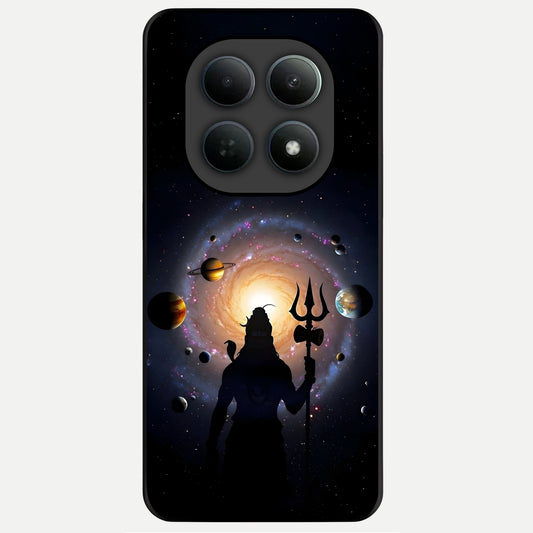  Galactic Shiva Vision Glass Case For Poco M8 Pro back cover – full design glossy printed glass finish
