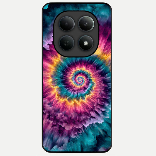  Galactic Spiral Burst Glass Case For Poco M8 Pro back cover – full design glossy printed glass finish