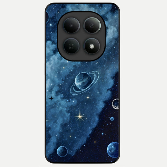  Galaxy Dream Space Glass Case For Poco M8 Pro back cover – full design glossy printed glass finish