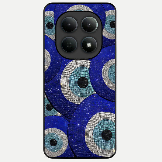  Galaxy Eye Flow Glass Case For Poco M8 Pro back cover – full design glossy printed glass finish