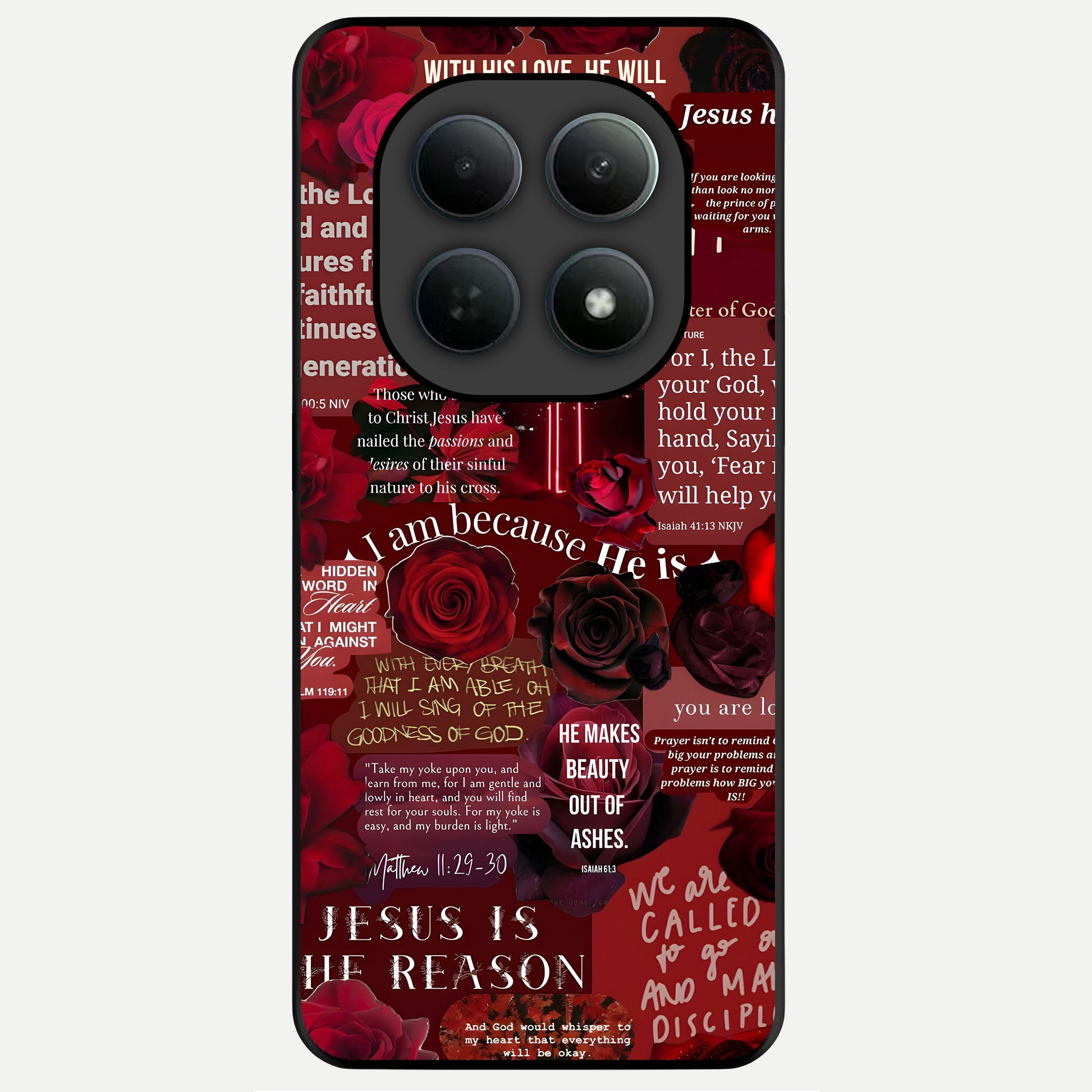  Jesus Love Heals Glass Case For Poco M8 Pro back cover – full design glossy printed glass finish