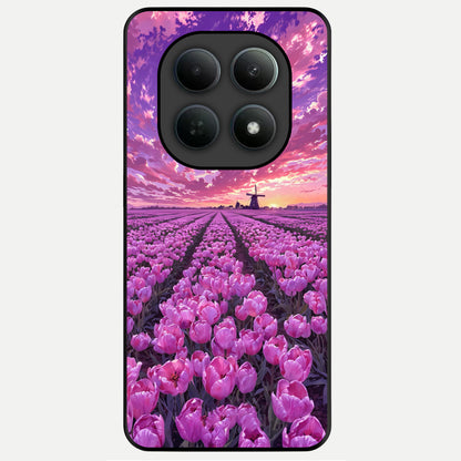  Lavender Dream Skies Glass Case For Poco M8 Pro back cover – full design glossy printed glass finish