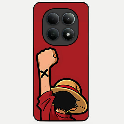  Luffy X Spirit Glass Case For Poco M8 Pro back cover – full design glossy printed glass finish
