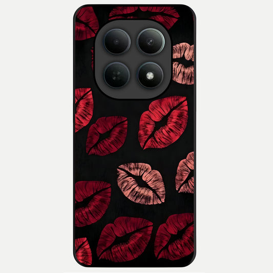  Midnight Kiss Love Glass Case For Poco M8 Pro back cover – full design glossy printed glass finish