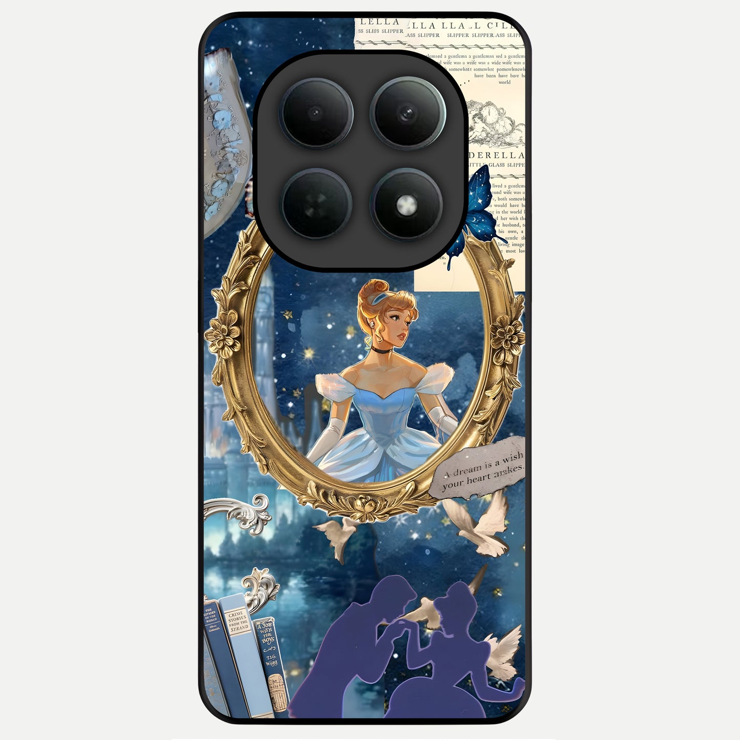  Midnight Queen Glass Case For Poco M8 Pro back cover – full design glossy printed glass finish