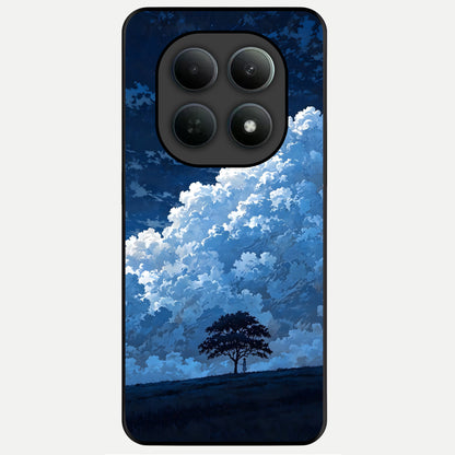  Midnight Sky Serenity Glass Case For Poco M8 Pro back cover – full design glossy printed glass finish