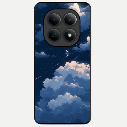  Moon Dream Haze Glass Case For Poco M8 Pro back cover – full design glossy printed glass finish