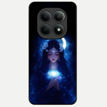 Mystic Moon Queen Glass Case For Poco M8 Pro back cover – full design glossy printed glass finish