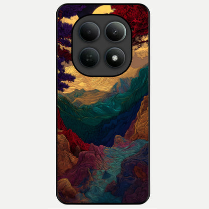  Mystic Valley Light Glass Case For Poco M8 Pro back cover – full design glossy printed glass finish