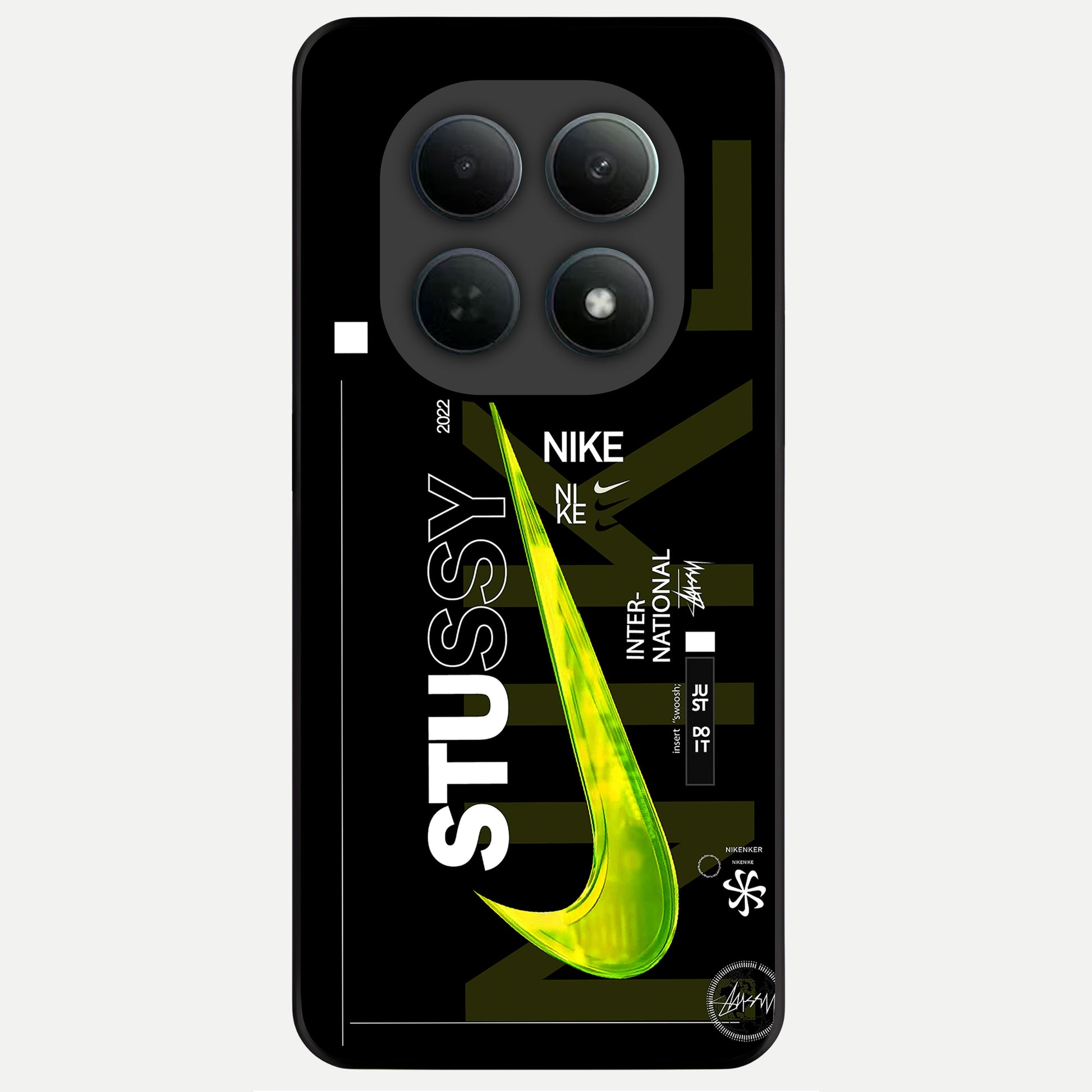  Neon Street Edition Glass Case For Poco M8 Pro back cover – full design glossy printed glass finish
