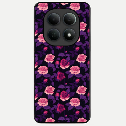  Rose Garden Twilight Glass Case For Poco M8 Pro back cover – full design glossy printed glass finish