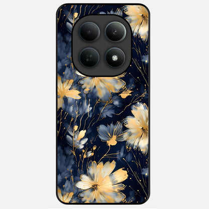  Royal Petal Dream Glass Case For Poco M8 Pro back cover – full design glossy printed glass finish