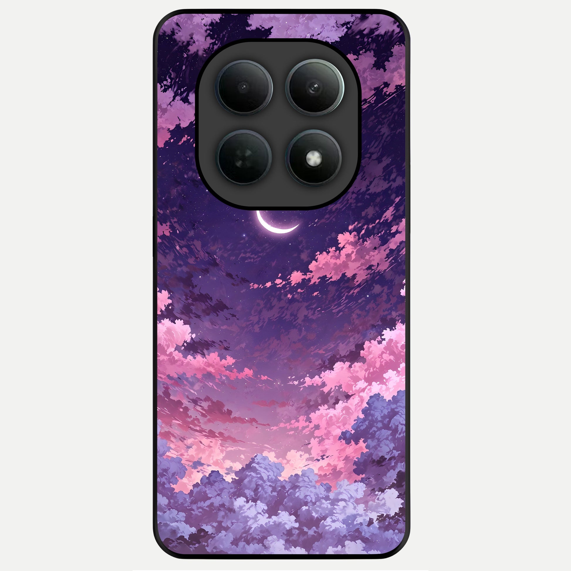  Sky Drift Clouds Glass Case For Poco M8 Pro back cover – full design glossy printed glass finish