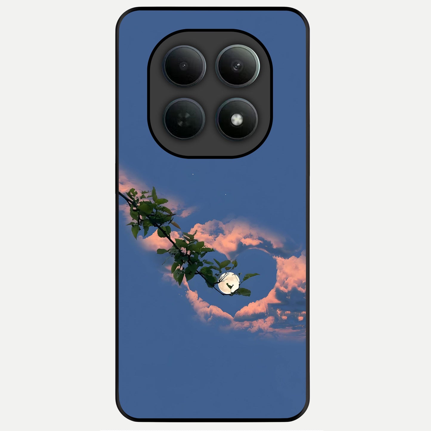  Sky Under Tree Glass Case For Poco M8 Pro back cover – full design glossy printed glass finish