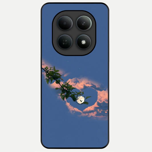  Sky Under Tree Glass Case For Poco M8 Pro back cover – full design glossy printed glass finish