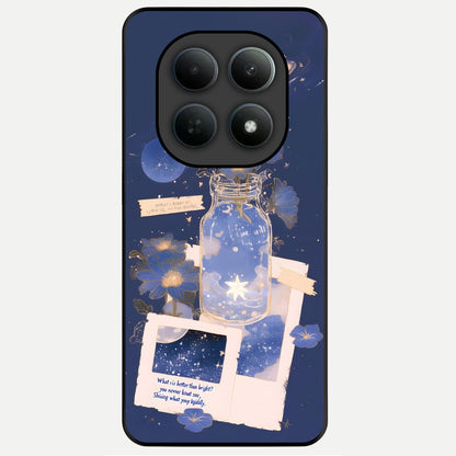 Starlit Cosmic Jar Glass Case For Poco M8 Pro back cover – full design glossy printed glass finish