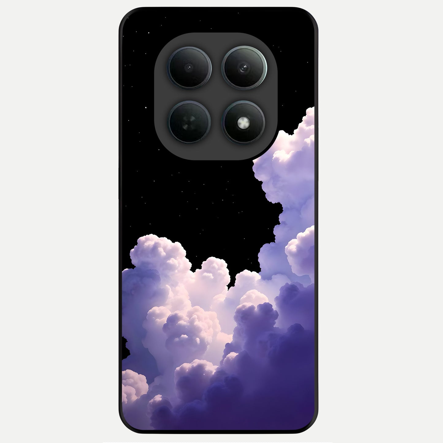  Starlit Night Whispers Glass Case For Poco M8 Pro back cover – full design glossy printed glass finish