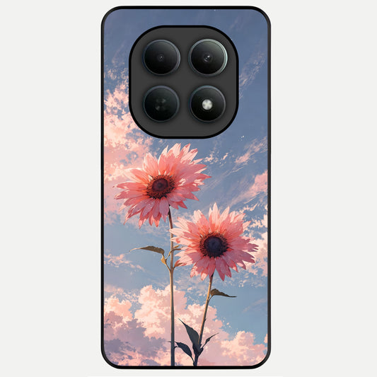  Sun Moon Balance Glass Case For Poco M8 Pro back cover – full design glossy printed glass finish
