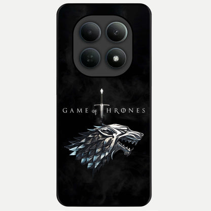  Throne Wolf Legacy Glass Case For Poco M8 Pro back cover – full design glossy printed glass finish