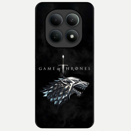 Throne Wolf Legacy Glass Case For Poco M8 Pro back cover – full design glossy printed glass finish