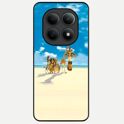  Tropical Fun Squad Glass Case For Poco M8 Pro back cover – full design glossy printed glass finish