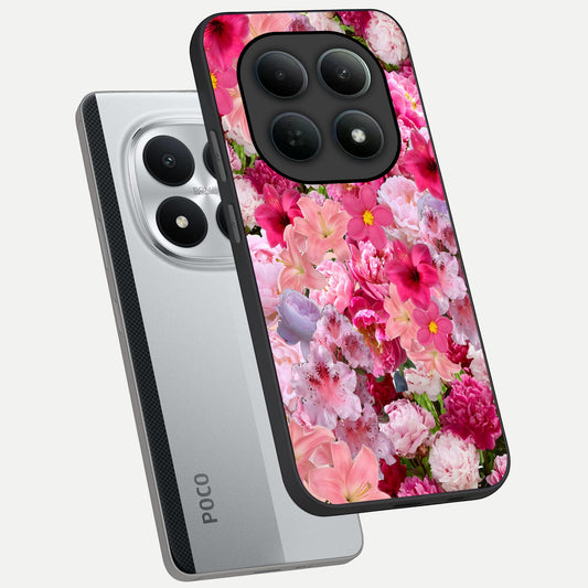  Bloom Crush Fantasy phone case For Poco M8 Pro showing premium glass back cover with detailed artwork