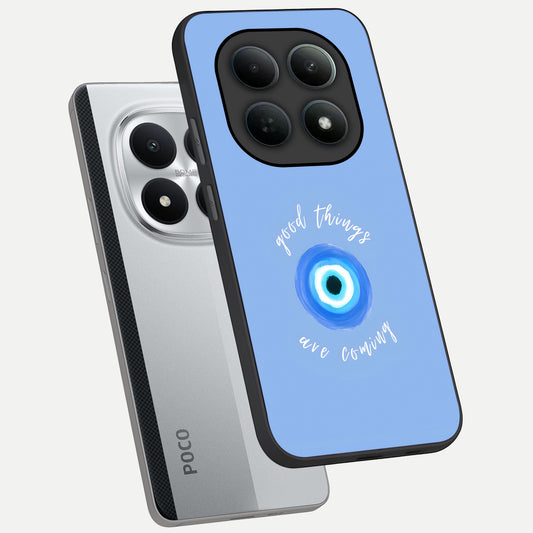  Bright Future Ahead phone case For Poco M8 Pro showing premium glass back cover with detailed artwork