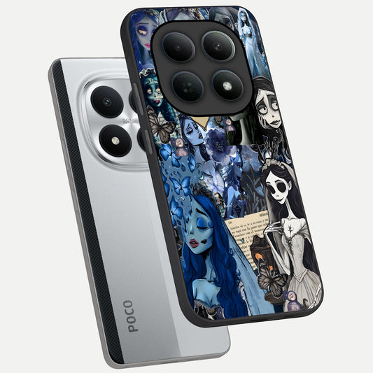  Corpse Bride Posters phone case For Poco M8 Pro showing premium glass back cover with detailed artwork