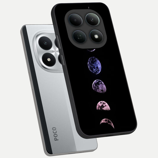  Crimson All Planets phone case For Poco M8 Pro showing premium glass back cover with detailed artwork
