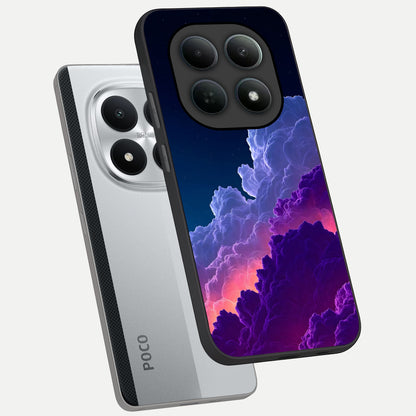  Dreamy Cloud Skies phone case For Poco M8 Pro showing premium glass back cover with detailed artwork