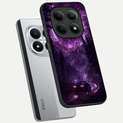  Eternal Cosmic Drive phone case For Poco M8 Pro showing premium glass back cover with detailed artwork
