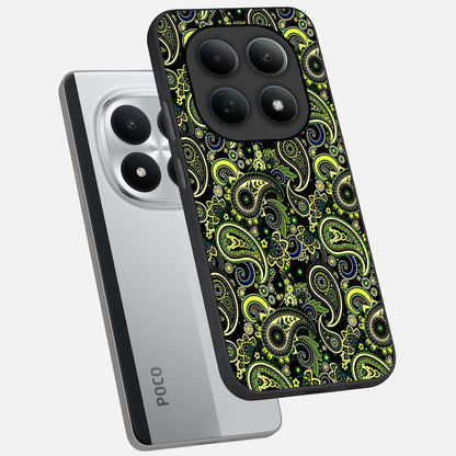  Green Lemon phone case For Poco M8 Pro showing premium glass back cover with detailed artwork