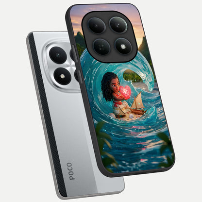  Heart of Ocean phone case For Poco M8 Pro showing premium glass back cover with detailed artwork