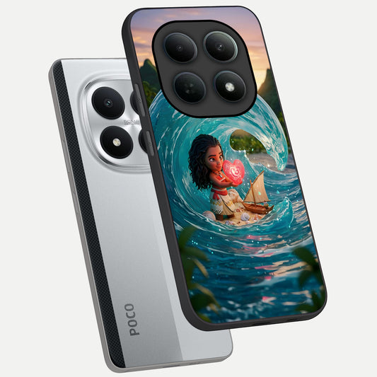  Heart of Ocean phone case For Poco M8 Pro showing premium glass back cover with detailed artwork