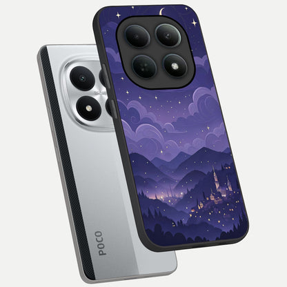  Minimal Night View phone case For Poco M8 Pro showing premium glass back cover with detailed artwork