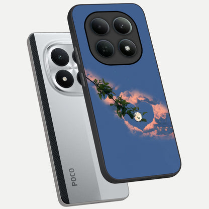  Sky Under Tree phone case For Poco M8 Pro showing premium glass back cover with detailed artwork