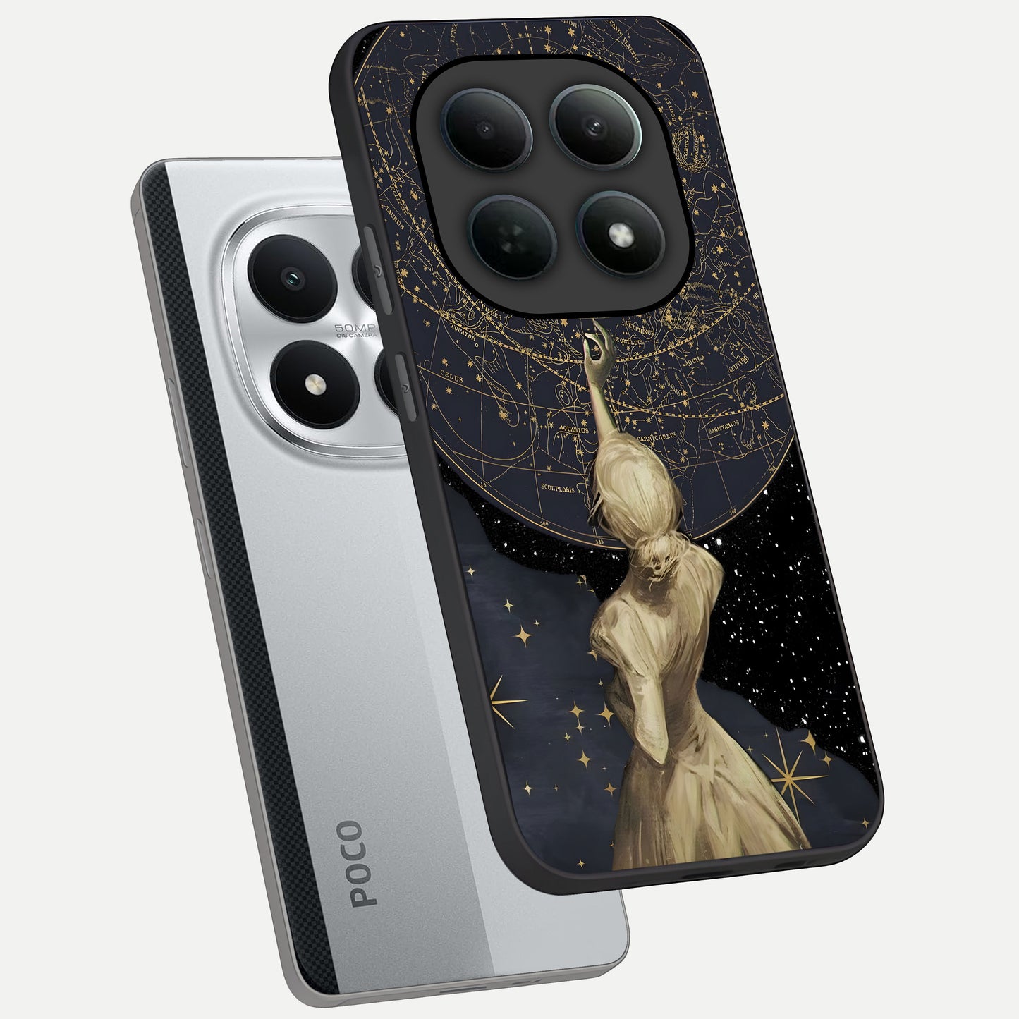  Taylor Swift Girl phone case For Poco M8 Pro showing premium glass back cover with detailed artwork