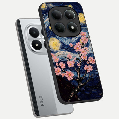  Van Gogh Scenery phone case For Poco M8 Pro showing premium glass back cover with detailed artwork