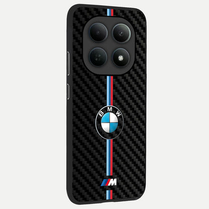  BMW Pattern back cover For Poco M8 Pro slim fit glass case with vibrant aesthetic design