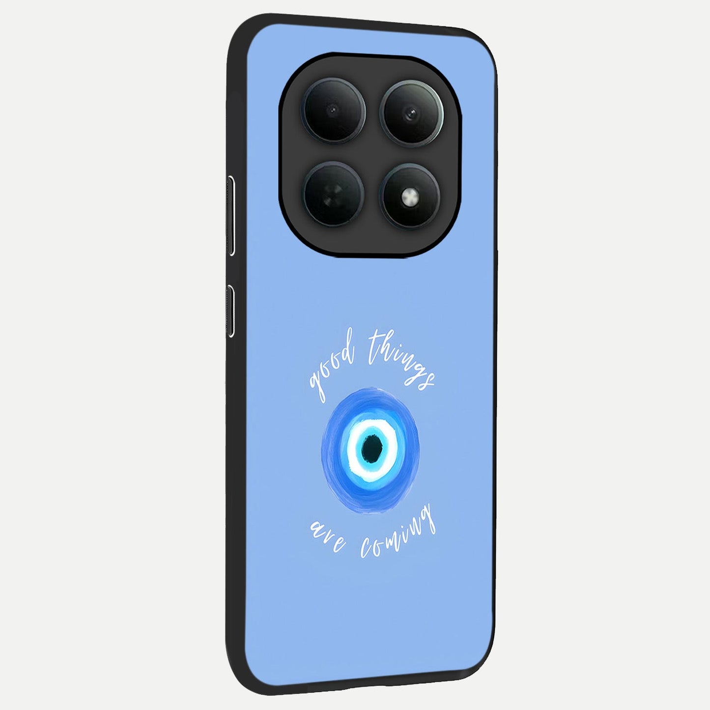  Bright Future Ahead back cover For Poco M8 Pro slim fit glass case with vibrant aesthetic design