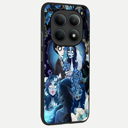  Butterfly Ghost Soul back cover For Poco M8 Pro slim fit glass case with vibrant aesthetic design