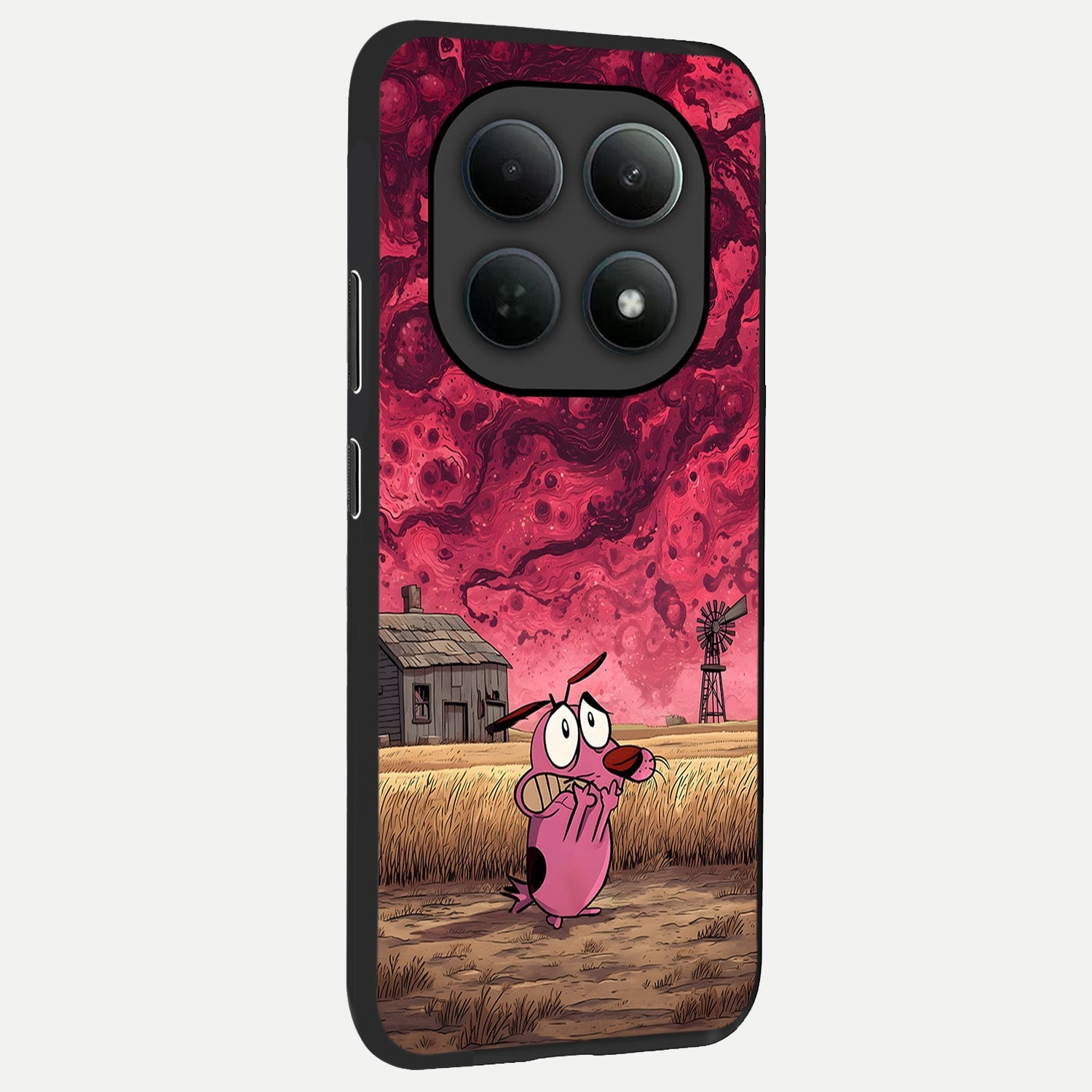  Courage Under Sky back cover For Poco M8 Pro slim fit glass case with vibrant aesthetic design