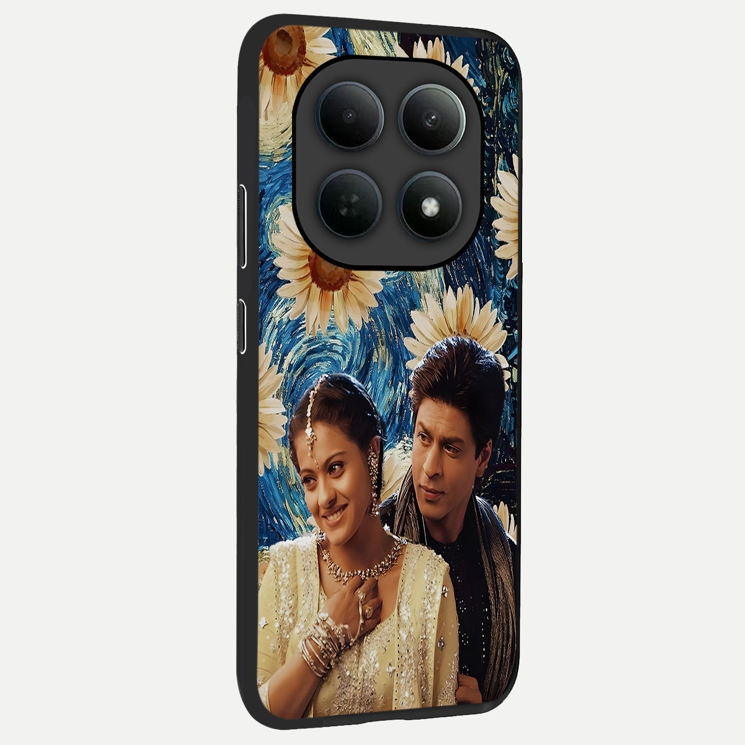  Eternal Love Story back cover For Poco M8 Pro slim fit glass case with vibrant aesthetic design